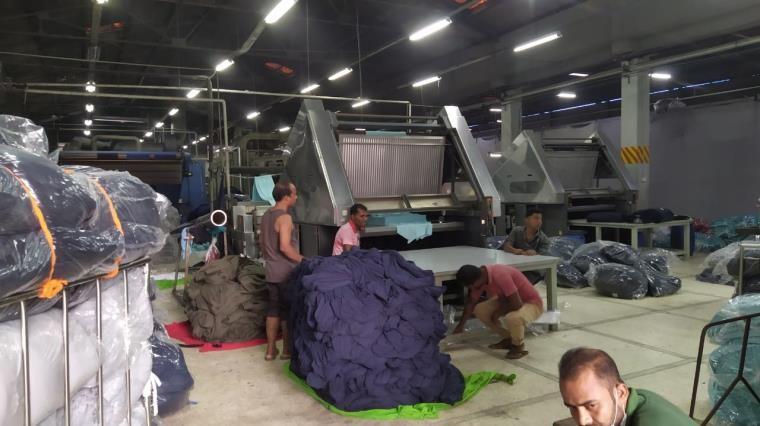 Fabric dyeing line